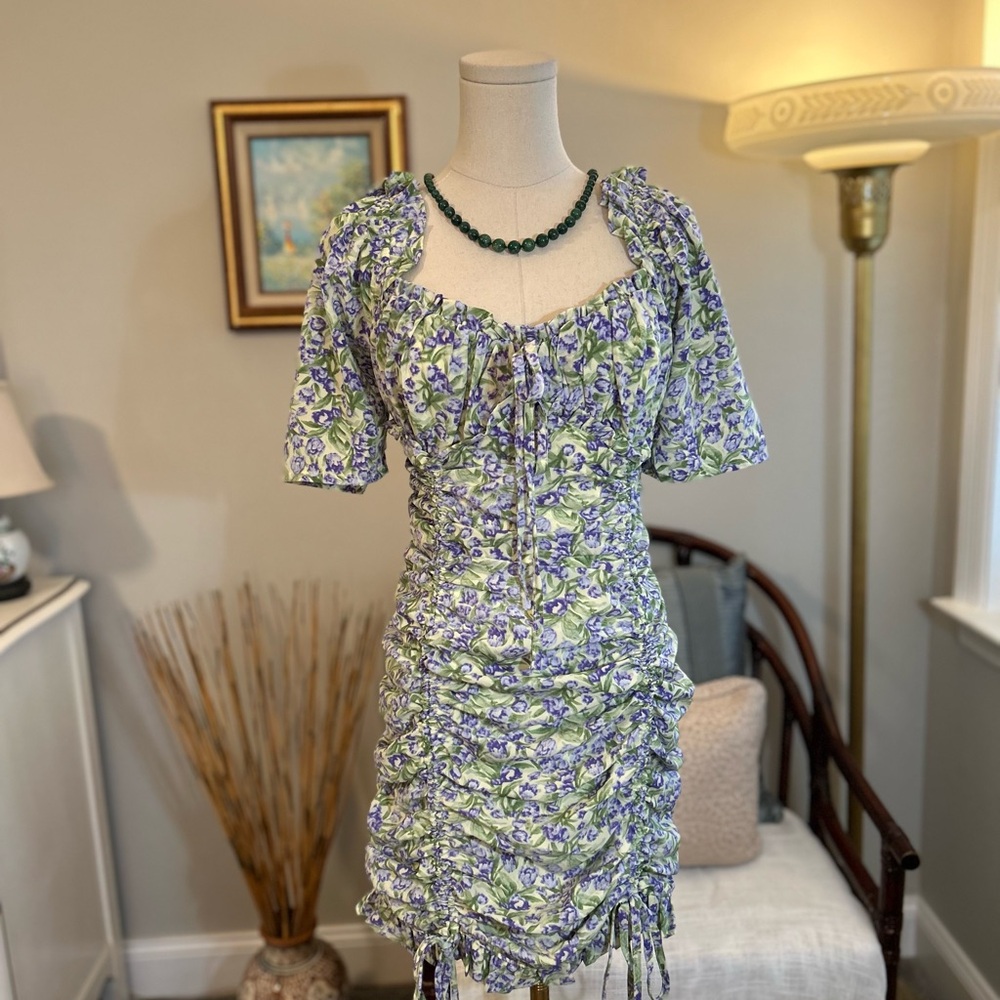 Floral Ruched Dress